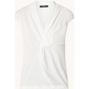 MaxMara Negozi top van lyocell met plooidetail