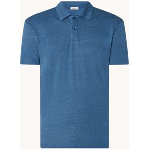 Sandro Slim fit polo van linnen