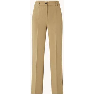 Modström Gale high waist straight fit pantalon met steekzakken en persplooi