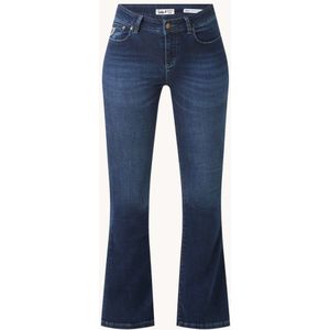 Lois Raval high waist flared jeans met donkere wassing