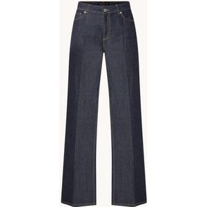Expresso Mid waist wide fit jeans van chambray