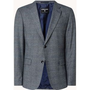 Strellson Alzer regular fit blazer met ruitdessin en klepzakken