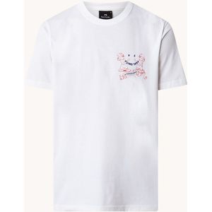 PS Paul Smith T-shirt van biologisch katoen met front- en backprint