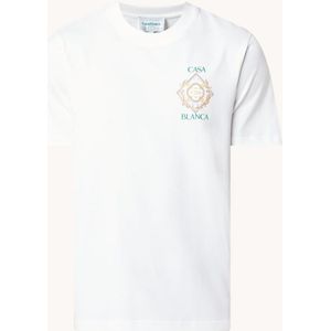 Casablanca Championship Diamond T-shirt van biologisch katoen met logo- en backprint