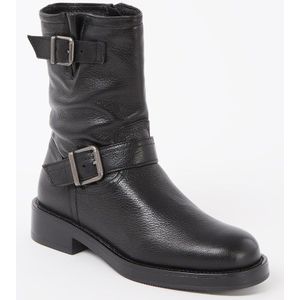 Dune London Pixen biker boot van leer