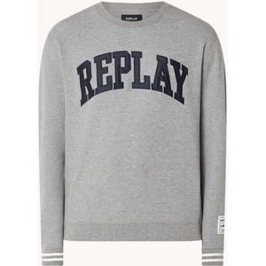 Replay Sweater met logoborduring