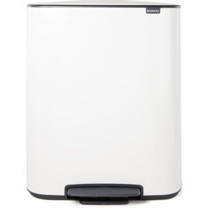 Brabantia Bo Pedal Bin 2 x 30 Liter White