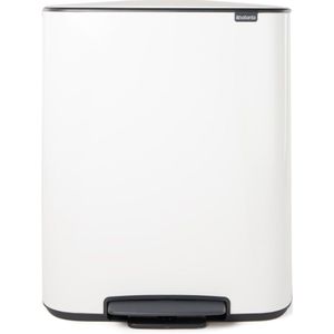 Brabantia Bo Pedal Bin 2 x 30 Liter White