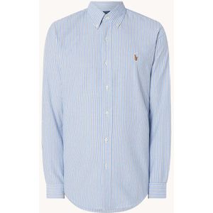 Ralph Lauren Regular fit overhemd met streepprint en logoborduring