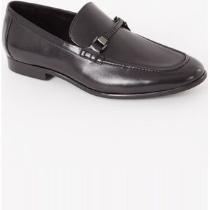 Dune London Scilly loafer van leer met horsebit