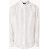 Tommy Hilfiger Regular fit overhemd van linnen met streepprint