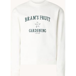 Bram's Fruit Gardening sweater met logoprint