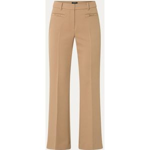 Claudia Sträter Mid waist flared fit pantalon met kettingdetail