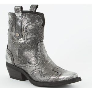 Steve Madden Waynoa cowboylaars van leer met metallic finish