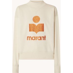 Isabel Marant Moby sweater met logoprint en glitter
