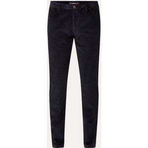 Boggi Milano Straight fit chino van corduroy met steekzakken