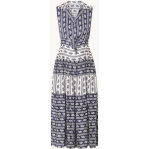 Sandro Maxi jurk met paisley dessin en cut-out detail