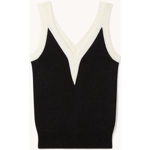 Reiss Trafford fijngebreide tanktop met V-hals