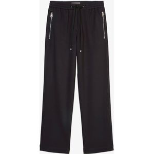 Marc O'Polo High waist straight fit pantalon met ritszakken