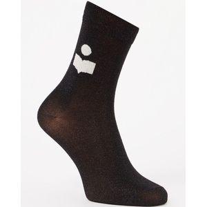 Isabel Marant Slazia sokken met logo en lurex