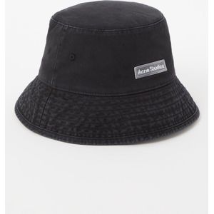 Acne Studios Bucket hoed met logo