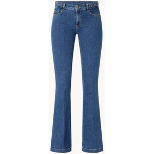 Liu Jo Bup high waste flared jeans met donkere wassing