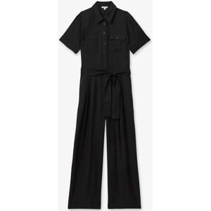 Reiss Joanie wide Leg jumpsuit met strikceintuur