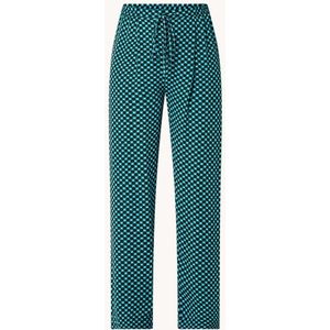 Whistles Pippa Star mid waist straight fit broek met ruitdessin