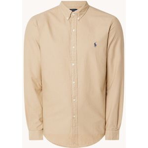 Ralph Lauren Oxford slim fit overhemd met logoborduring