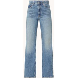 Maje High waist loose fit jeans met details van imitatieparels