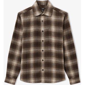 Reiss Crosby regular fit overshirt in wolblend met ruitdessin