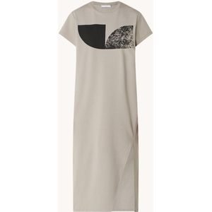 IRO Adrya midi T-shirt jurk met print