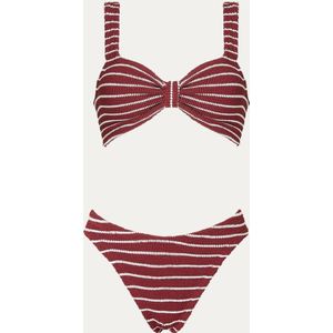 Hunza G Bonnie bikiniset met streepprint