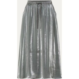 10DAYS Midi rok met metallic finish