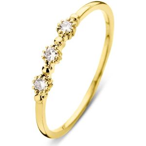 Diamond Point Geelgouden ring 0.10 ct diamant Joy