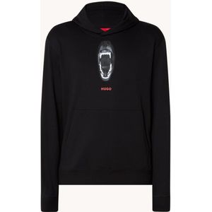 HUGO BOSS Dartchon hoodie met logo- en backprint