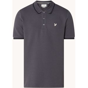 Lyle & Scott Regular fit polo van piqué katoen met logo en getipte boorden