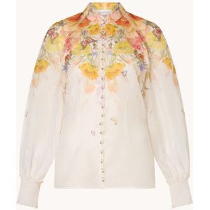 Zimmermann Tranquillity blouse in zijdeblend met bloemenprint