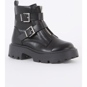 Steve Madden Jwrenn biker boot met gesp detail