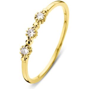 Diamond Point Geelgouden ring 0.10 ct diamant Joy