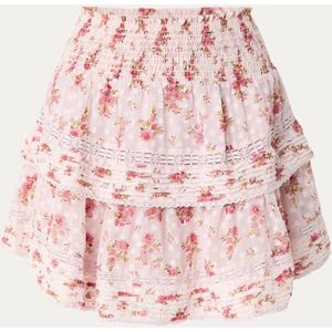 Neo Noir Kenia Dreamy Rose gelaagde minirok met bloemenprint