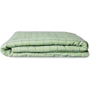 HKliving Checkered Sherpa plaid van katoen 130 x 170 cm