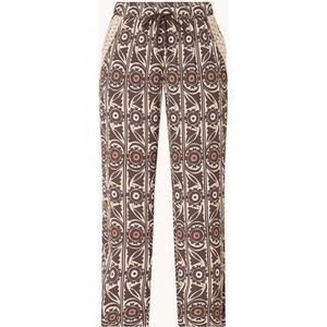 Mos Mosh Sola high waist loose fit pantalon met grafische print