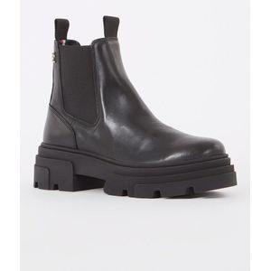 Tommy Hilfiger Combat chelsea boot van leer