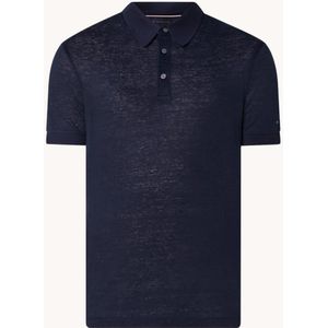 Tommy Hilfiger DC regular fit polo in linnenblend