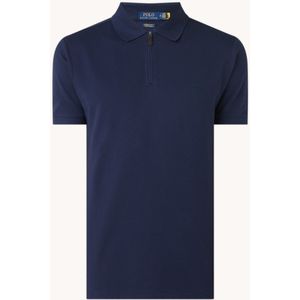 Ralph Lauren Custom slim fit polo met halve rits