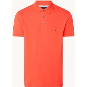 Tommy Hilfiger 1985 slim fit polo met logoborduring