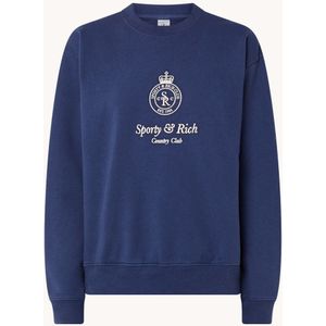 Sporty & Rich Crown sweater met logoprint