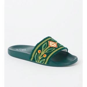 Casablanca Terry slipper met borduring