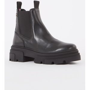 Tommy Hilfiger Combat chelsea boot van leer